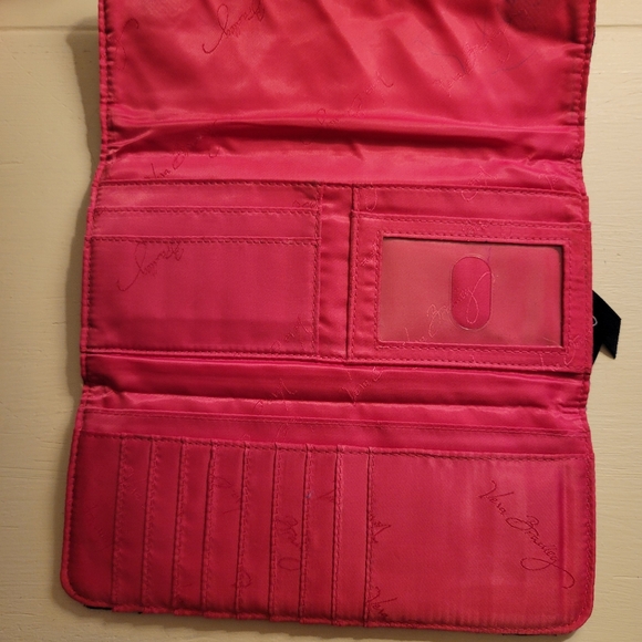 Vera Bradley Pink and Green Crossbody Bag with Floral Paisley Design Wallet Set - Picture 13 of 13